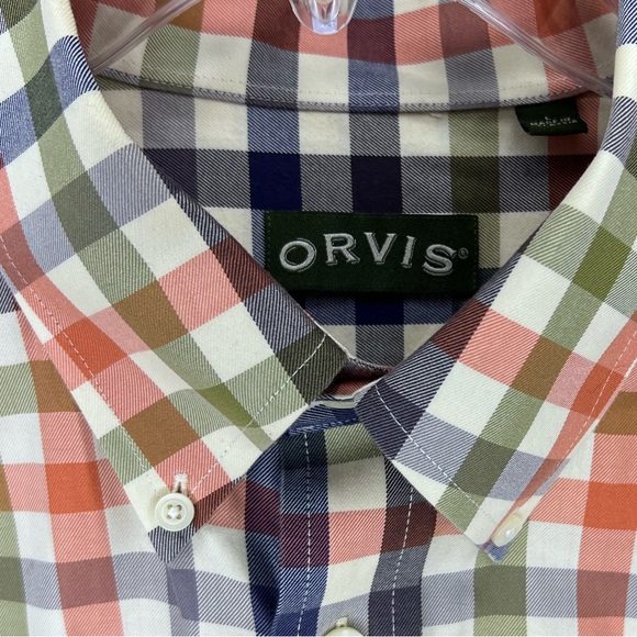 Orvis Men’s Long Sleeve Multi Color Check Button Down Shirt - Large - Picture 1 of 7